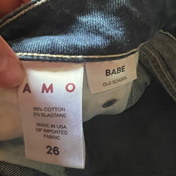 AMO Babe Old School Raw Hem Jeans Size 26 - Picture 9 of 9